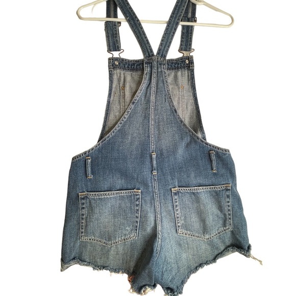 Abercrombie & Fitch Denim Short Overalls S - Picture 4 of 17